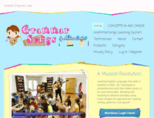 Tablet Screenshot of grammarsongs.com